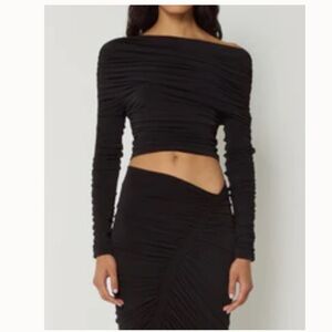 Elegant Black Off-Shoulder Top